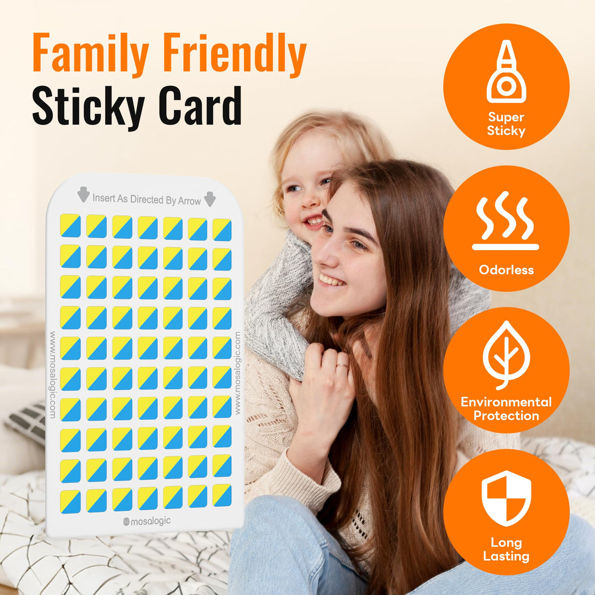 Kid and pet-friendly glue card pack for safe home pest control