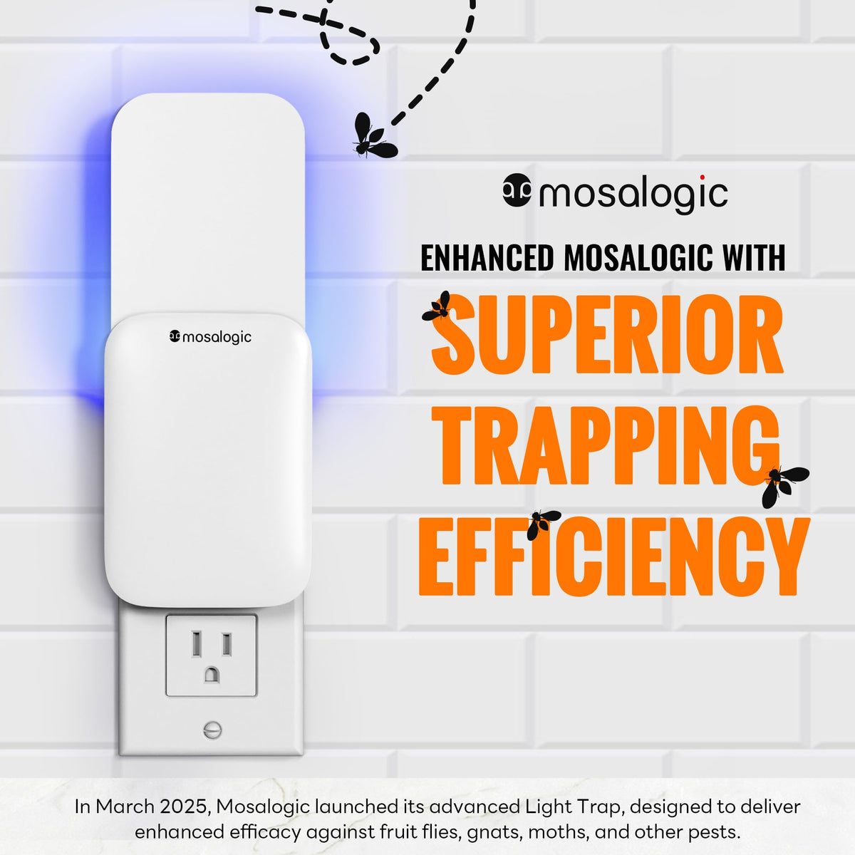 Mosalogic kitchen-use scene shows inconspicuous pest control near food prep.