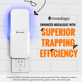 Mosalogic kitchen-use scene shows inconspicuous pest control near food prep.