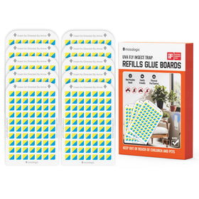 Mosalogic sticky card refill for indoor trap captures flying insects effectively
