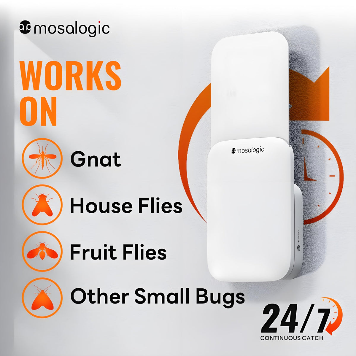 Mosalogic UV LED beads closeup shows eight-bead precision luring multiple pests.