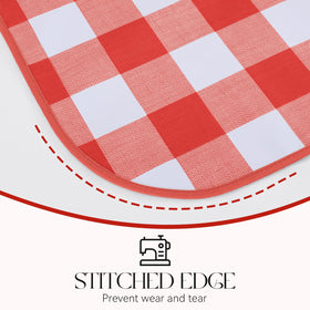 MOSAYT wipeable tablecloth, easy to clean with a damp cloth.