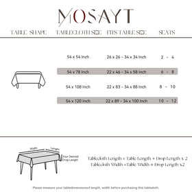 MOSAYT tablecloth suits cafes and parties for bright, practical settings.