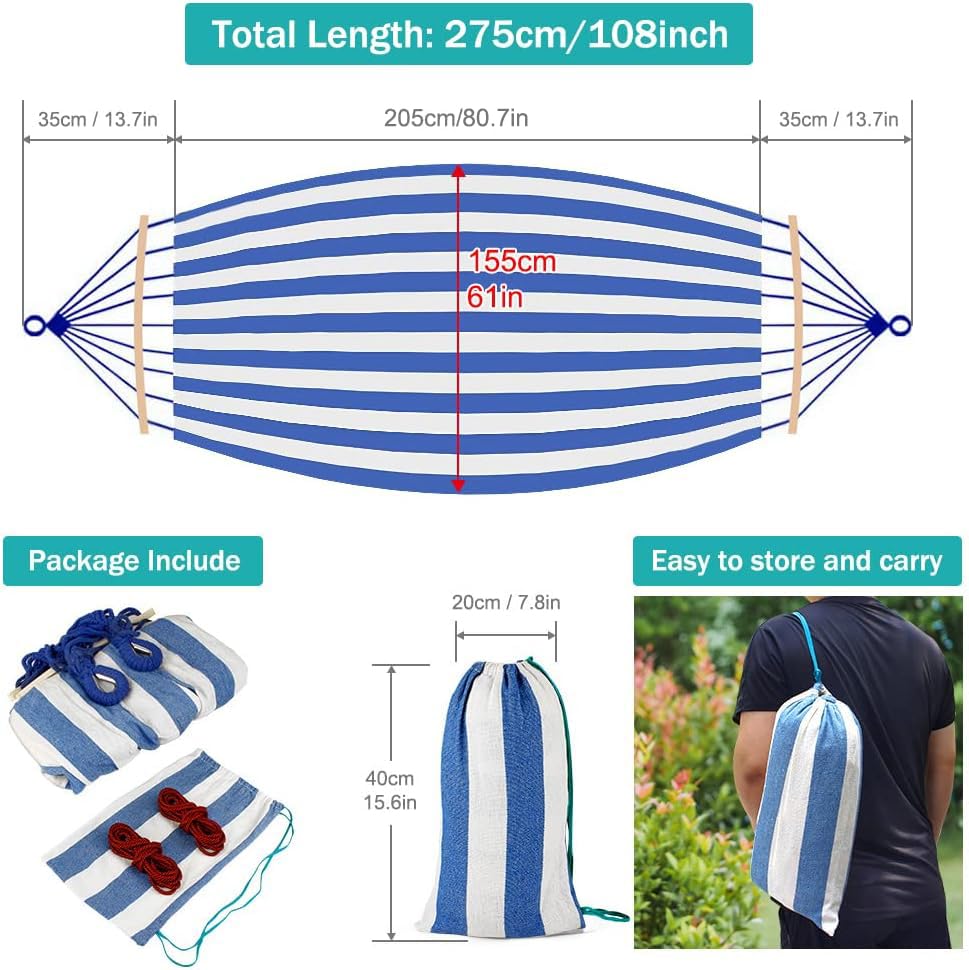 MOSFiATA 320G canvas hammock with breathable durability for daily use.