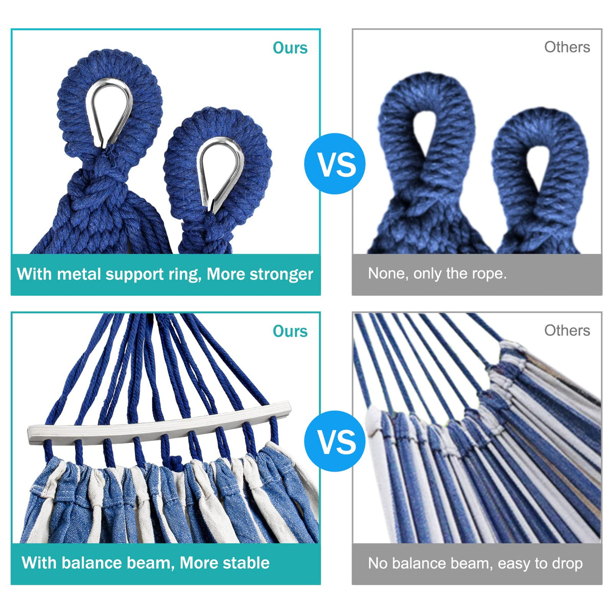 MOSFiATA metal knot extends life of ties and straps.