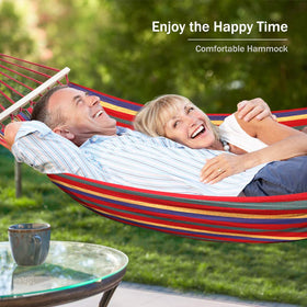 MOSFiATA outdoor hammock suitable for backyard, poolside, or beach relaxation.