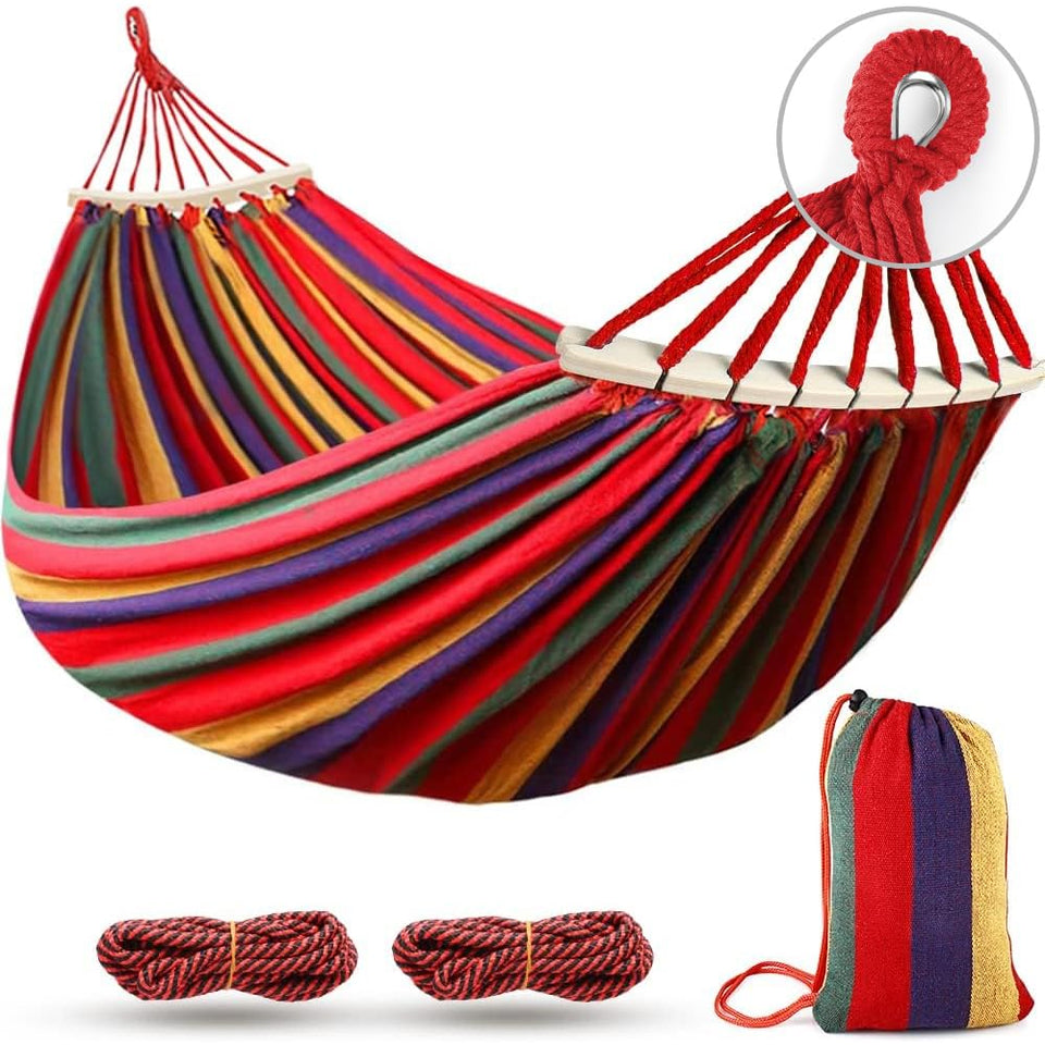 MOSFiATA hammock in portable setup with a compact carry bag for camping.