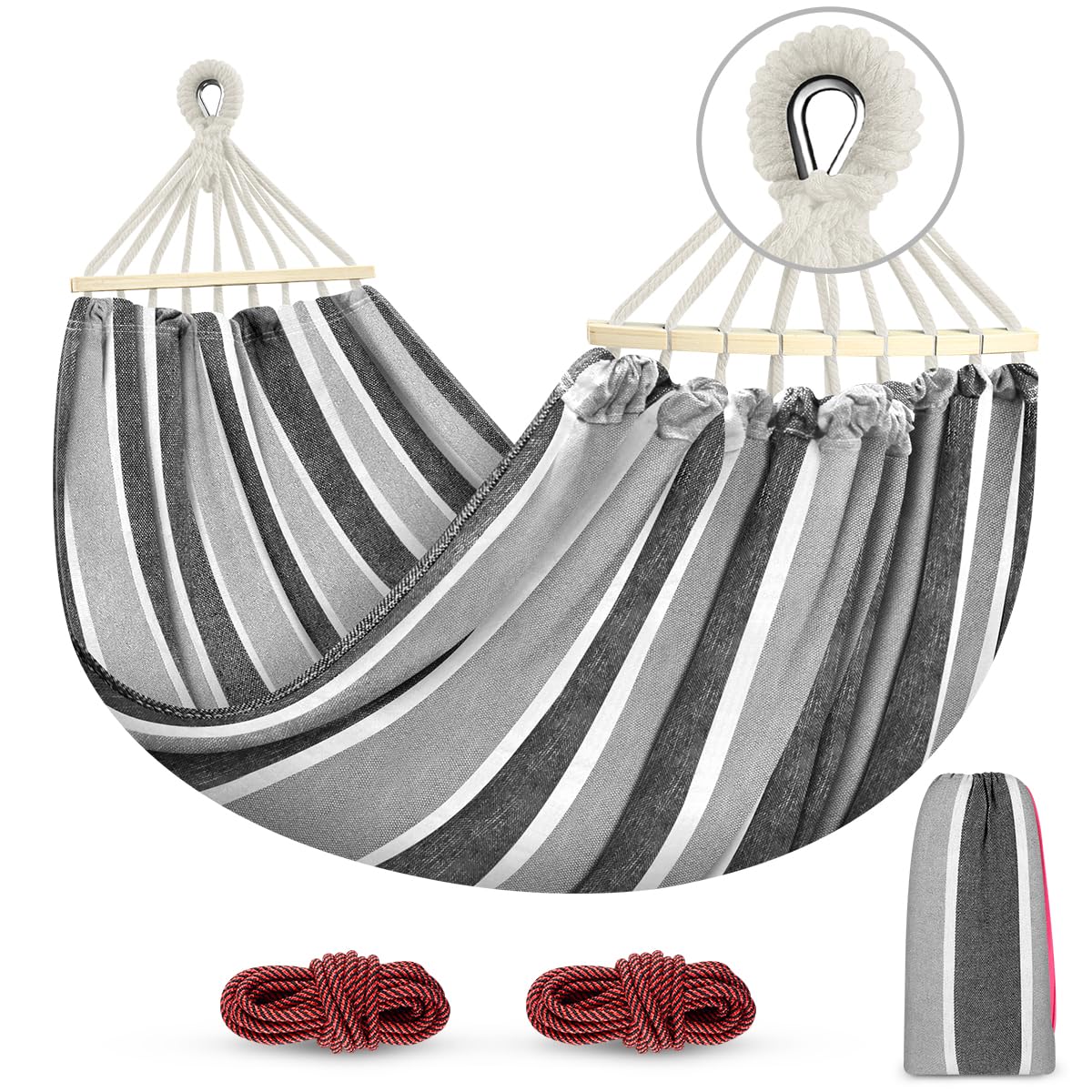 MOSFiATA hammock anti-roll design for stable outdoor lounging