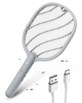 Mosiller electric fly swatter 3800V grid for rapid pest control indoors and outdoors.