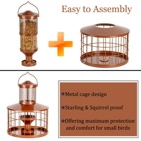 Mosloly outdoor hanging feeder ready for patio or garden.