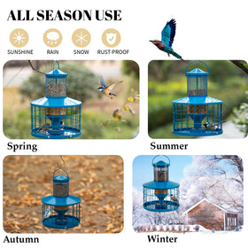 Mosloly starling-proof cage keeps seed safe for small birds