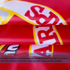 Mosprovie USMC flag printed with environmentally friendly ink for sun resistance.