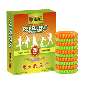 Mosquito Guard kids bracelets 20-pack worn on the wrist for portable outdoor protection.