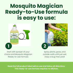 Close-up of Mosquito Magician essential oils such as lemongrass and citronella.