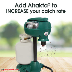 Mosquito Magnet ATRAKTA pod close-up of scent-emitting surface attracting insects