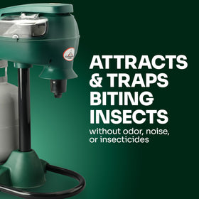 Mosquito Magnet Patriot Plus outdoor-coverage demonstrates up to 1 acre of protection.