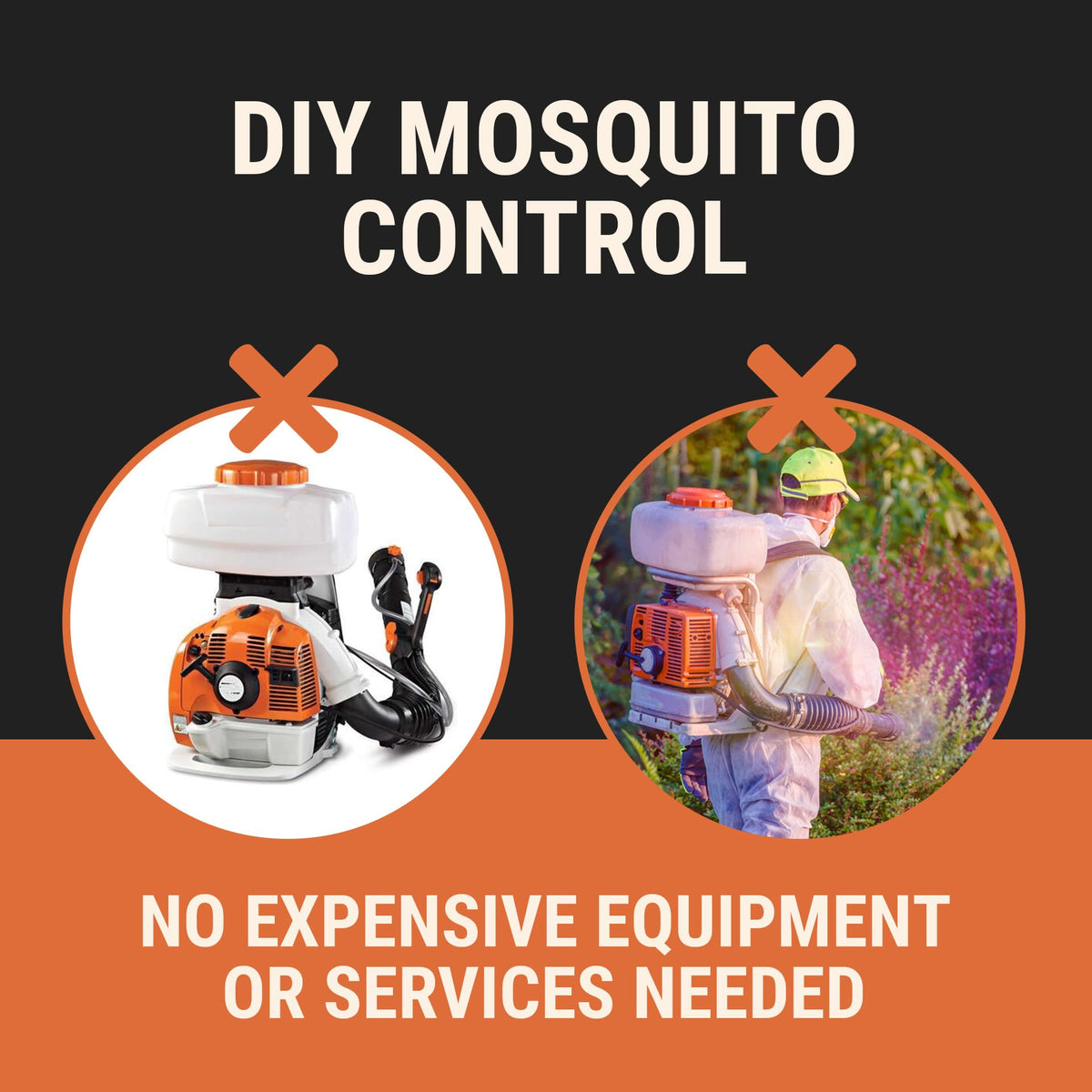 Mosquito Sniper System tank sprayer connection for scalable spraying.