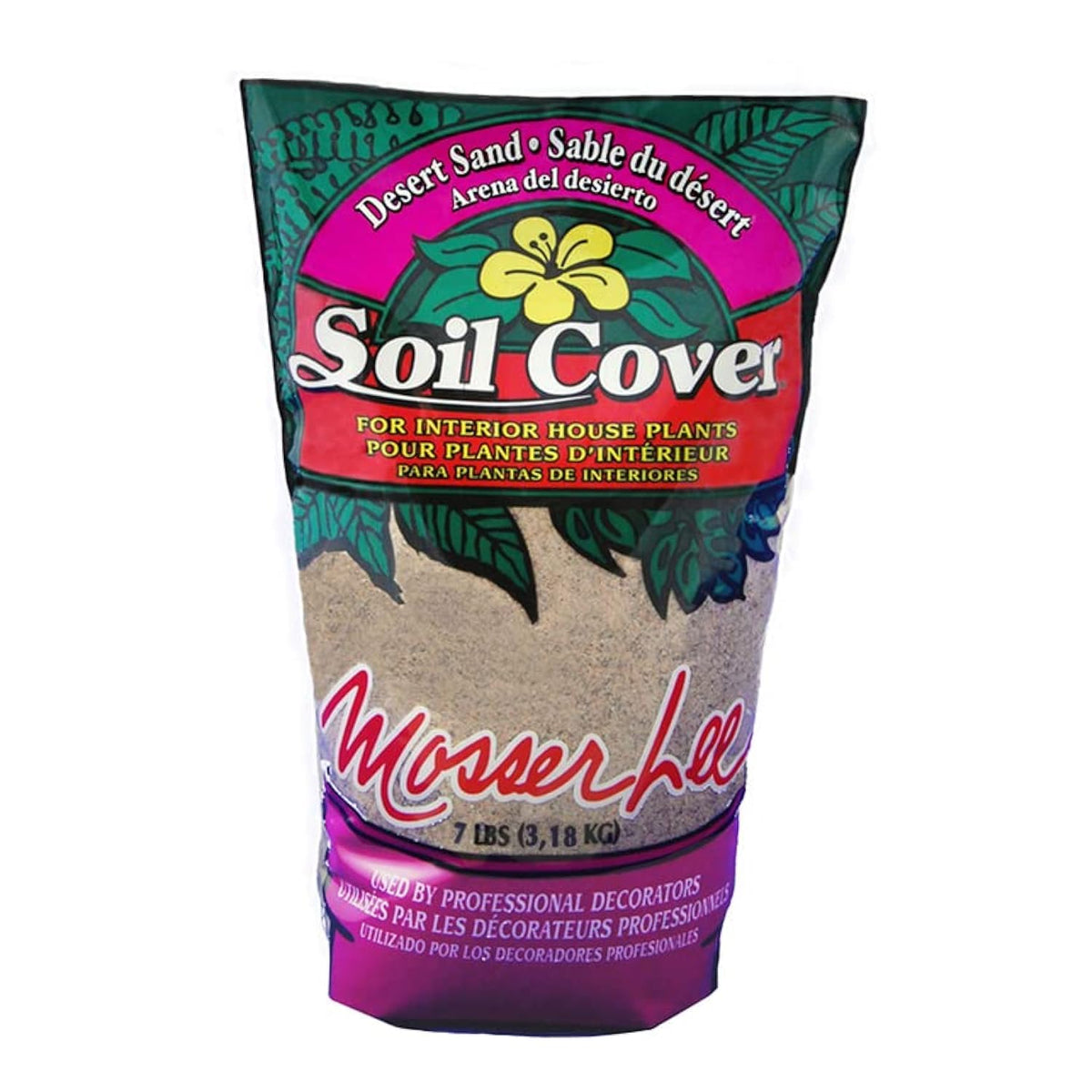 Mosser Lee Desert Sand 7 lb covers soil for a tidy, decorative display
