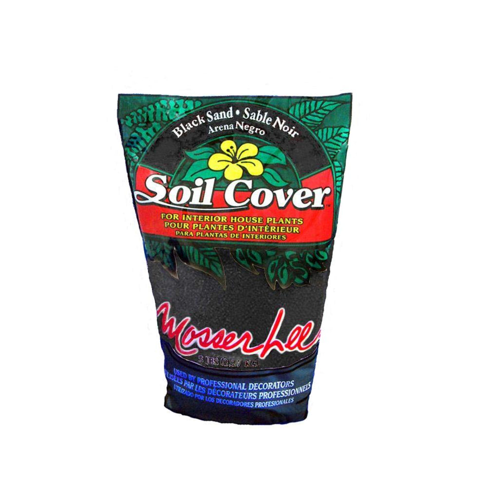 Mosser Lee ML1112 black sand soil cover bag enhances decor and moisture control