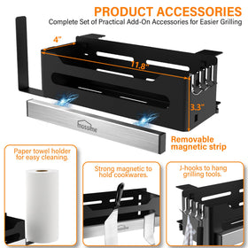 Mossime Griddle Caddy keeps grilling essentials organized outdoors