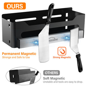 Mossime Griddle Caddy saves space by organizing utensils and condiments
