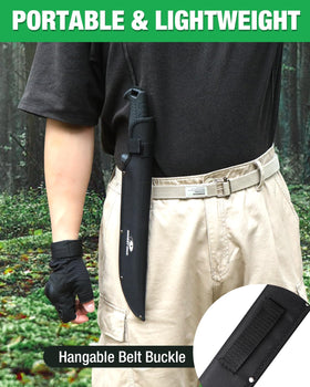 Mossy Oak machete lanyard hole for easy carry