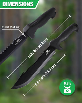 Mossy Oak machete sawback for hardwood and branch work