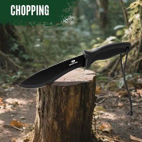 Mossy Oak machete packaging shown on box.