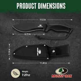 Mossy Oak machete with oxford sheath for safe transport.