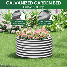 Mostmahes round galvanized bed showing long-term durability.