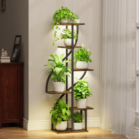 MOSTWOGO grow light plant stand in assembly mode showing its features