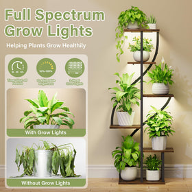 MOSTWOGO 51-inch tall plant stand display in living room corner