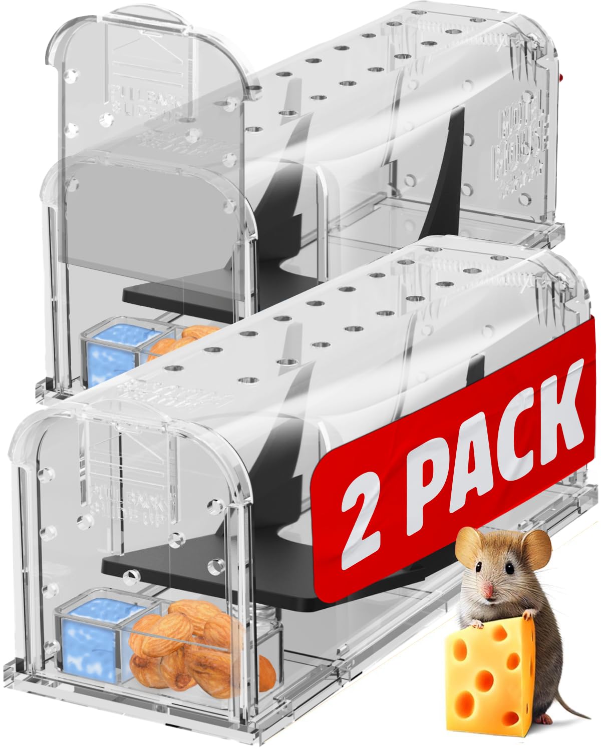 Motel Mouse trap setup shows easy, humane placement for quick, stress-free catching indoors.