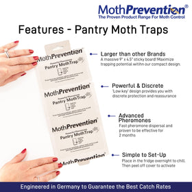MothPrevention refill pack maintains ongoing protection against moths.