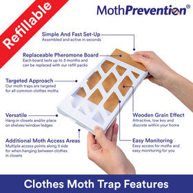 MothPrevention traps peel-fold demonstrates simple setup to safeguard fabrics