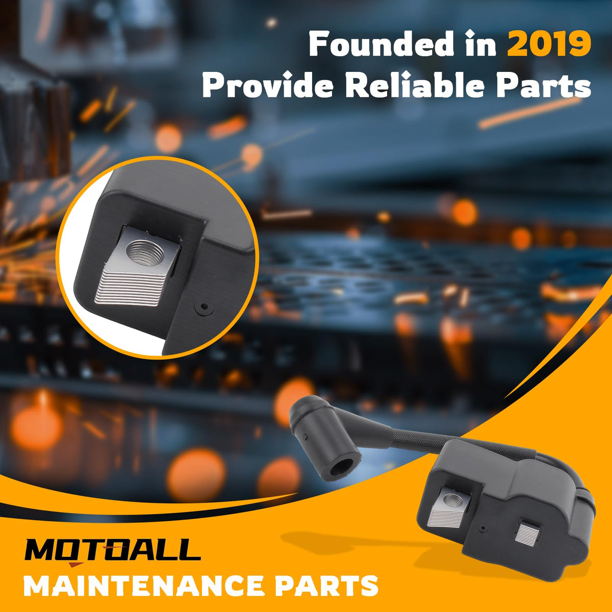 MOTOALL ignition coil module for Stihl FS40C delivers dependable starts in varied conditions