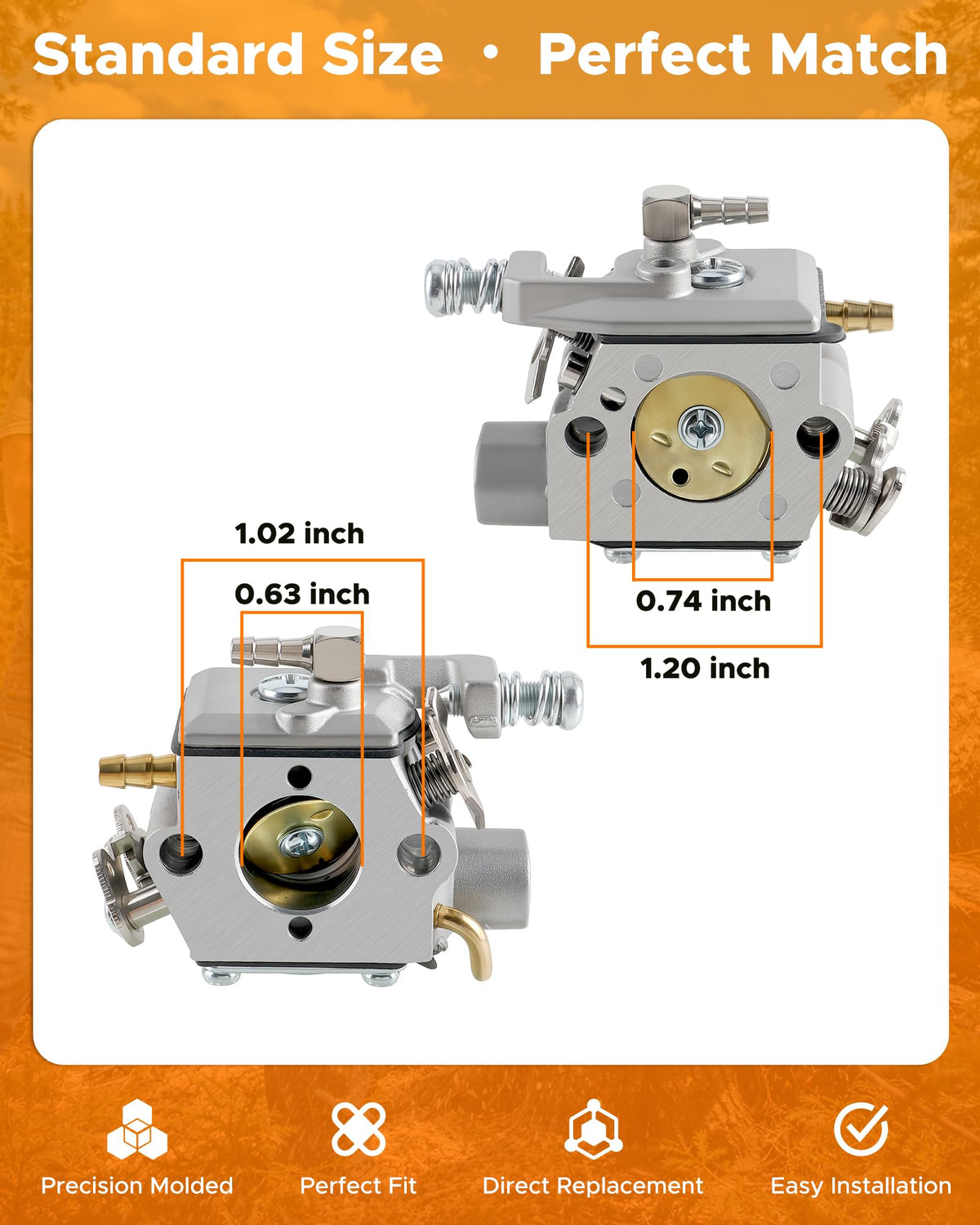 MOTOALL spark plug and air filter for complete carburetor refresh.