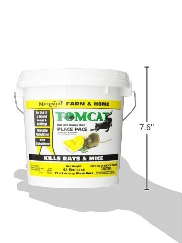Motomco Tomcat packaging featuring resealable pail design for storage