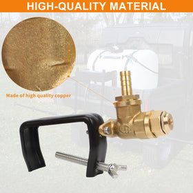 MOTOQUEEN Boomless sprayer nozzle, wide spray range for large area coverage.