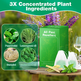 Motrapso repellent used in garden and patio to deter pests.