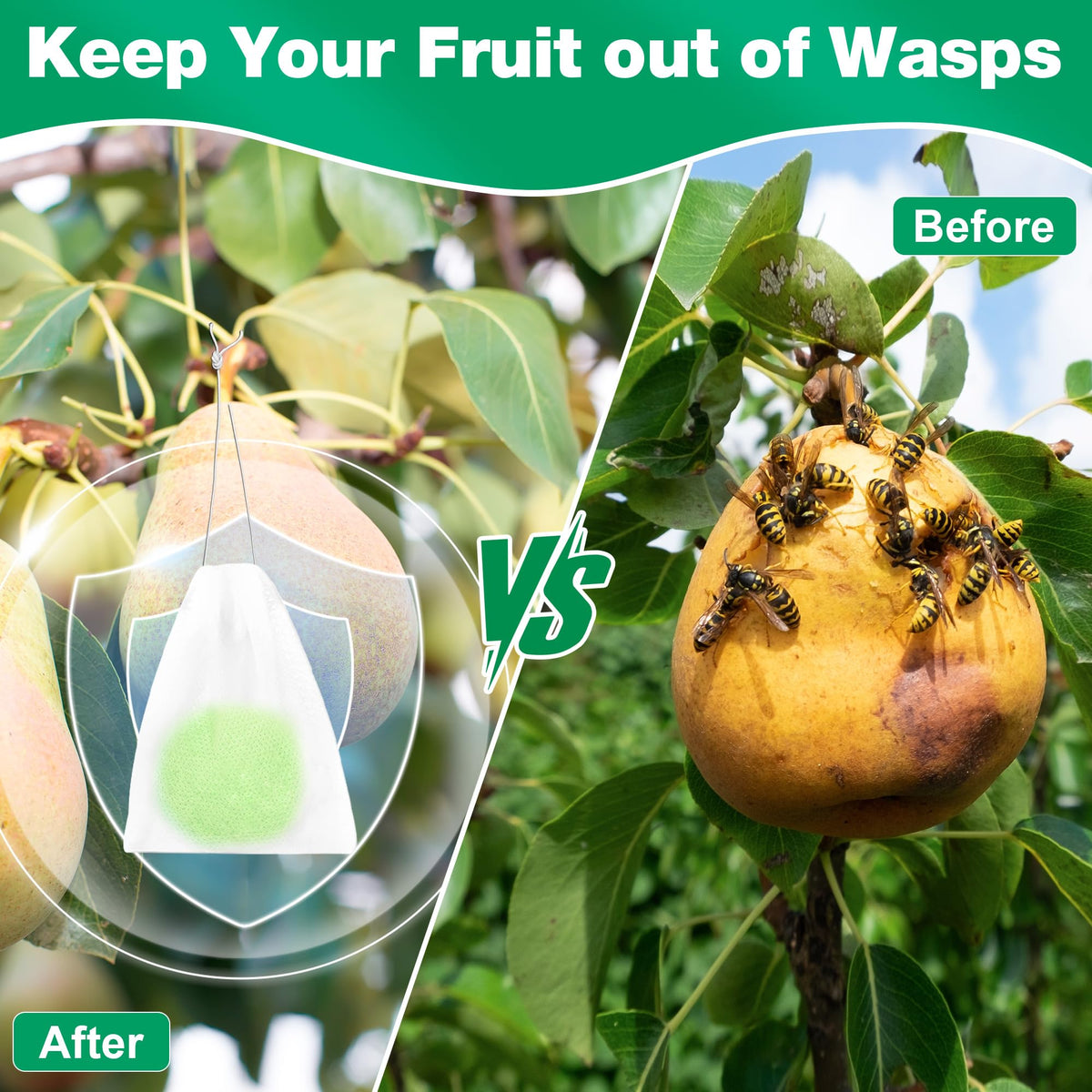 Motrapso mesh bag for wasp balls keeps repellents ready to hang