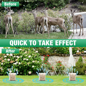 Motrapso outdoor deer repellent pouches protect garden and vegetable patch safely