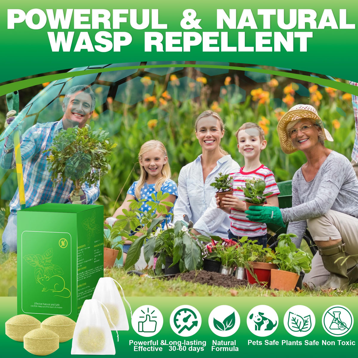 Motrapso outdoor garden setup showing natural deterrent scent in action.