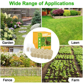 Motrapso rabbit repellent individually sealed packets ensure long-lasting protection.