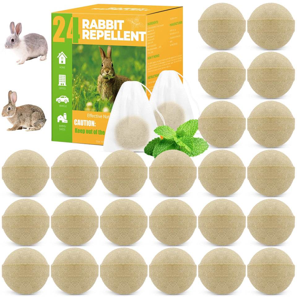 Motrapso rabbit repellent bottle deters rabbits from gardens safely.
