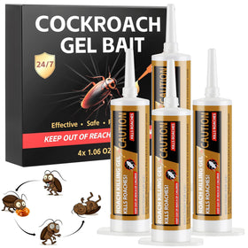 Motrapso roach gel 30g packaging shown, convenient 4-pack for home use.