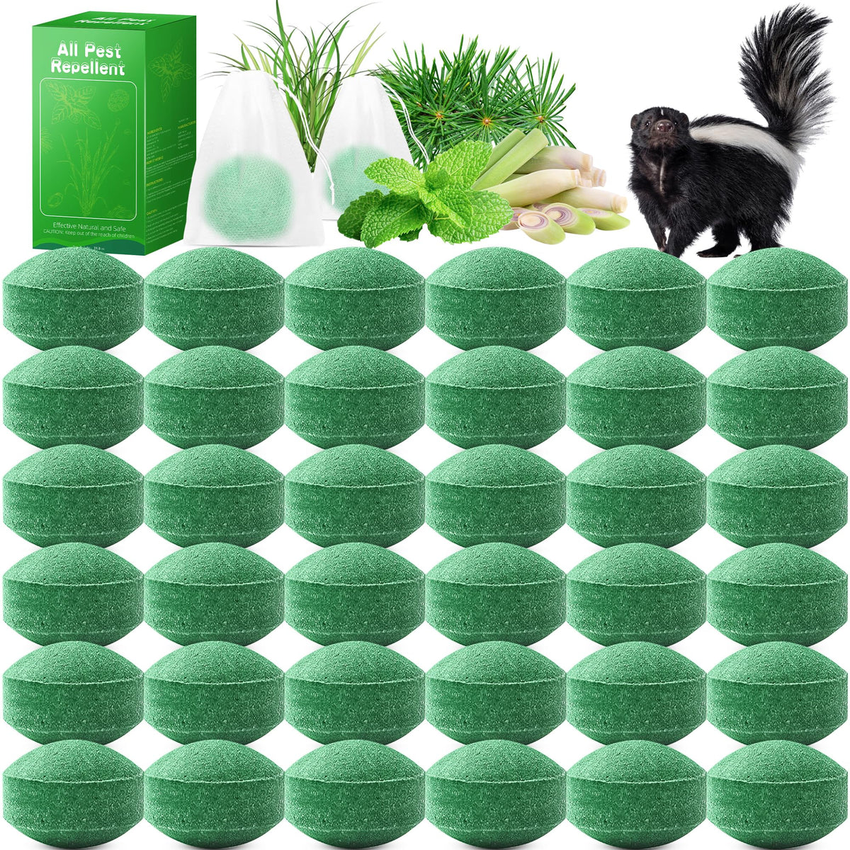 Motrapso skunk repellent bottle protects yards with a fresh, minty scent.