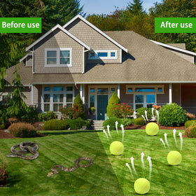 Motrapso ball for patio areas helps maintain a snake-free outdoor space.
