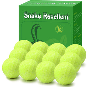 Motrapso snake repellent ball for yard deters snakes along the lawn perimeter.