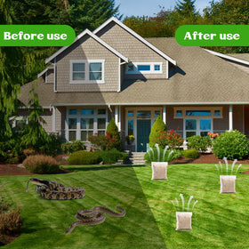 Motrapso snake repellent pouch indoor keeps patios pet-friendly and snake-free.